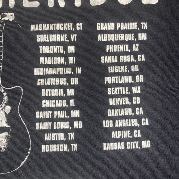 Womens Medium Anvil Melissa Etheridge T-shirt Revival Tour 2008 Tee Black - Picture 11 of 11